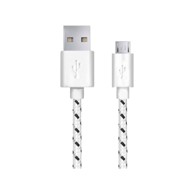 ESPERANZA Micro USB 2.0 kabel A-B M/M 2.0 m pleteni, bijeli