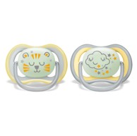 AVENT Duda varalica Ultra Air Night, silikon, 18m+, neutralna, noćna, 2/1