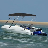 Bimini tenda s 4 luka, 236 x 199 x 135 cm, plava 