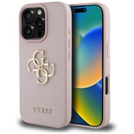 GUESS TPU futrola 4G Grained Logo za Apple iPhone 16 Pro