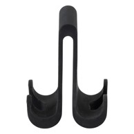 WENKO Crna silikonska dvostrana viseća vješalica Verna