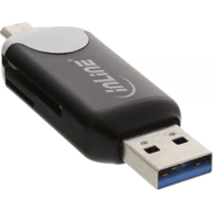 INLINE Čitač kartica 66779C USB/Micro-USB, crni