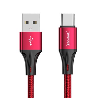 JOYROOM USB kabel tip C, 3 A, 150 cm, crveni