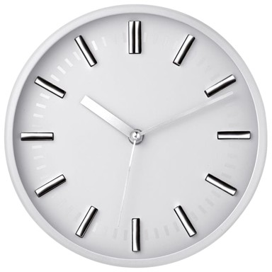 Sat, zidni, fi 23 cm, bijeli