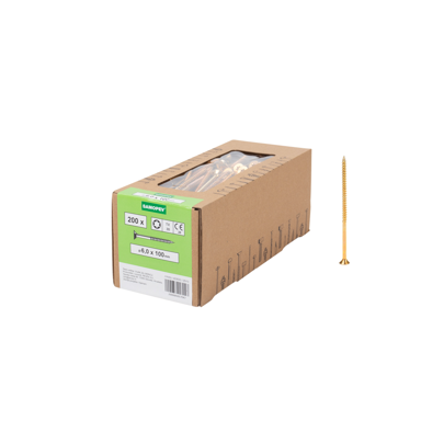 SAMOPEV Vijak za drvo TX 6x100 200/1, srebrna