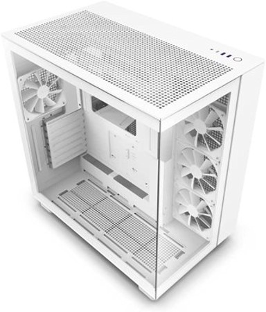 NZXT Kućište H9 Flow, bijelo, MIDI, ATX, USB 3.2, USB-C, bez napajanja