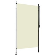 Vanjska roleta krem, 120 x 270 cm (podesiva visina: 225–275 cm)