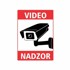 TECH TRADE Naljepnica A4 VIDEO NADZOR, bijela