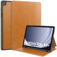 GS Futrola za Samsung Galaxy Tab A9+, utor za posjetnice i olovku, smeđa