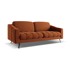 MAKAMII Narančasta baršunasti sofa 202 cm Nalu, 202x95x80 cm
