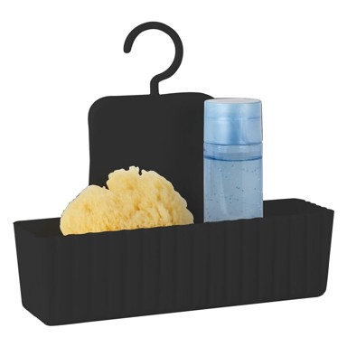 ALLSTAR Kupaonska polica Minas viseća, crna