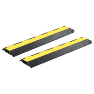 Rampe za zaštitu kabela s 2 kanala, gumene, 101.5 cm