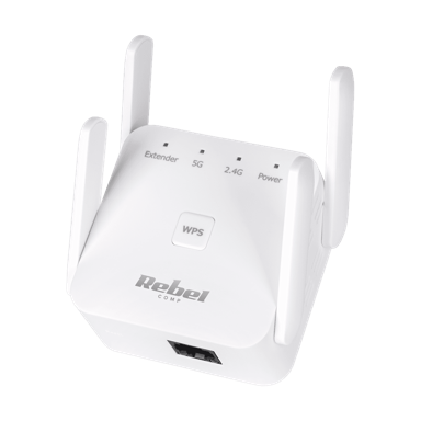 REBEL Wi-Fi repetitor 2,4 + 5 GHz