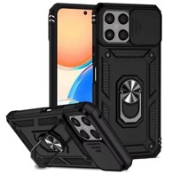 TECH-PROTECT TPU maska za iPhone 17 PRO - Anti-Shock s prstenom, crna