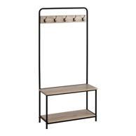 CASA SELECCIÓN Crni/natur set za hodnik u dekoru hrasta 