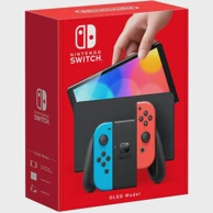 NINTENDO Switch OLED igraća konzola, neon crveno/plavi Joy-Con