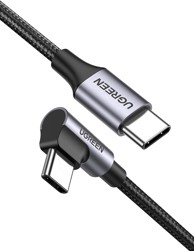 UGREEN Kabel USB-C na zakrivljeni USB-C, 60W, 3 m