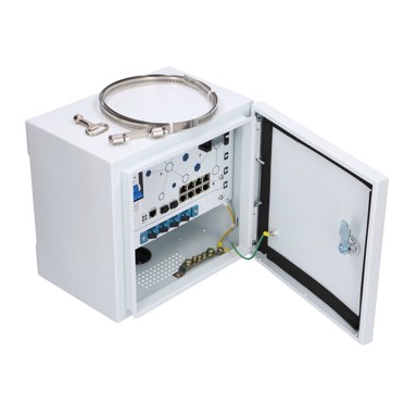 EXTRALINK Outdoor PoE switch Minos, 8x RJ45 1000 Mbps PoE, 2x SFP, 200W, L2, aktivno hlađenje