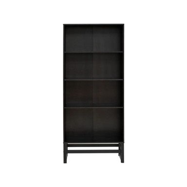 STØRAA Crni regal od borovine 75x175 cm Jolene