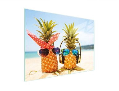 TMK Staklena zaštita za štednjak ili ploču za kuhanje 30x22, ananas