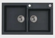 ALVEUS Sudoper dvostruki Granital Rock 90 carbon-G91