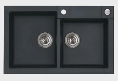 ALVEUS Sudoper dvostruki Granital Rock 90 carbon-G91