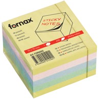 FORNAX Blok samoljepljivi kocka 75x75 mm, 450L, 5 boja