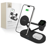 TECH-PROTECT Punjač bežični A41 MagSafe 3u1 za telefon, Apple Watch i AirPods, crni