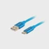 LANBERG Kabel USB CA-USBO-22CU-0005-BL, plavi, 0.5m, USB 2.0, USB A na USB C