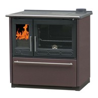 PLAMEN Štednjak Termo Glas, smeđi, desni