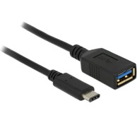 DELOCK Adapter, USB 3.1-C gen1 (M) na USB 3.1-A gen1 (F), 0.15 m