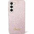 GUESS Maska Glitter Script za Samsung Galaxy S24, roza
