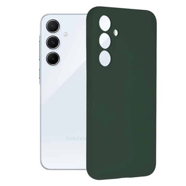 TECHSUIT Maskica Soft Edge Silicone za Samsung Galaxy A55 5G tamno zelena