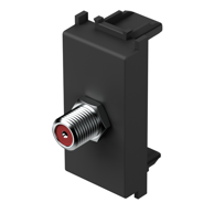 TEM MODUL Utičnica SAT osnovna 0 dB, 1M, KM15, SB crna