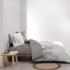 DOUCEUR D'INTÉRIEUR Posteljina Goyave 240x220 cm za bračni/produženi krevet od pamučnog materijala bijela/smeđe-siva