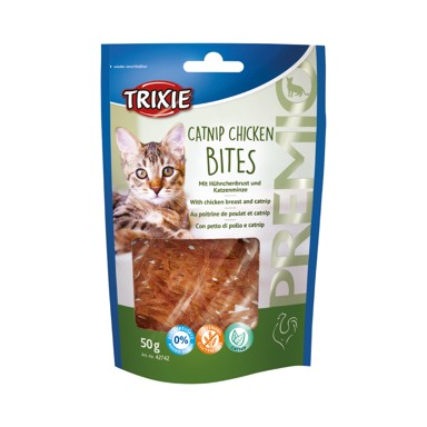 TRIXIE Poslastica za mačke Premio Catnip Chicken bites 50 g
