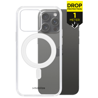 MOBILIZE PC Back Cover MagSafe maskica, Apple iPhone 15 Pro Max, prozirna