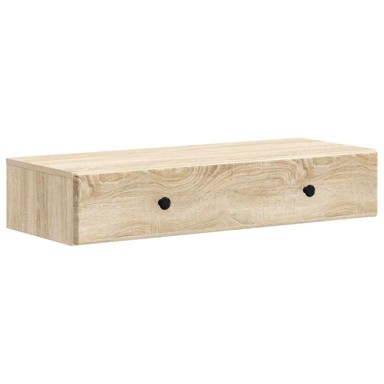 Stol zidni, 87.5 x 34.5 x 17 cm, konstruirano drvo, hrast sonoma