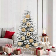 Set božićnih ukrasnih kuglica 9 kom, zlatne