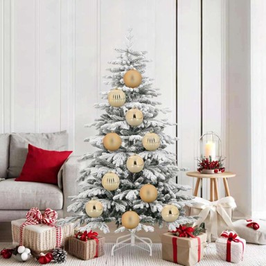 Set božićnih ukrasnih kuglica 9 kom, zlatne