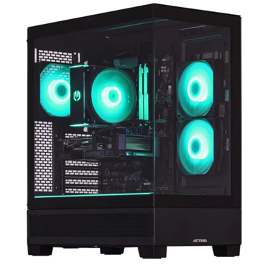 ACTINA Stolno računalo Gaming GameOn / AMD Ryzen 5 8400F, 16 GB RAM, 1 TB SSD, AMD Radeon RX 580 8 GB, bez operativnog sustava, crna