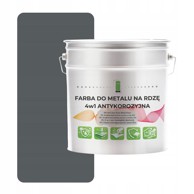 Boja za metal protiv hrđe 4 u 1 siva RAL 7012 pocinčani čelik 5 l saten
