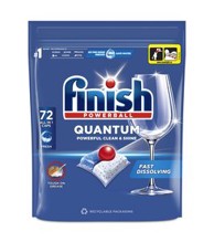 FINISH Kapsule za strojno pranje posuđa Quantum 72 komada