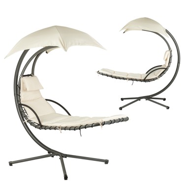 MULTIGARDEN vrtna ležaljka ljuljačka, viseća mreža, viseća stolica, košara, bež