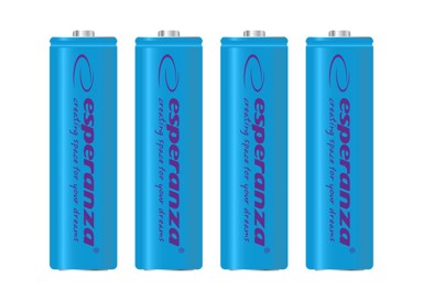 SLOMART Punjivi akumulatori Esperanza EZA104B AA Ni-MH 2000 mAh, 4 kom, plavi