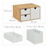 NORTHIX Organizator od bambusa i MDF-a, 3 ladice
