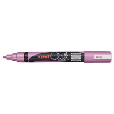 UNI Chalk marker PWE-5M metallic rozi