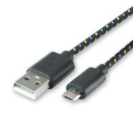 SBOX Kabel za telefon usb micro usb 1m crni pleteni