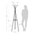 KAVE HOME Crna vješalica Stearn, visina 42 cm