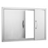 VEVOR Vrata za roštilj 889x610x45 mm nehrđajući čelik